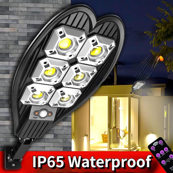 solar street led light motion sensor remote outdoor garden