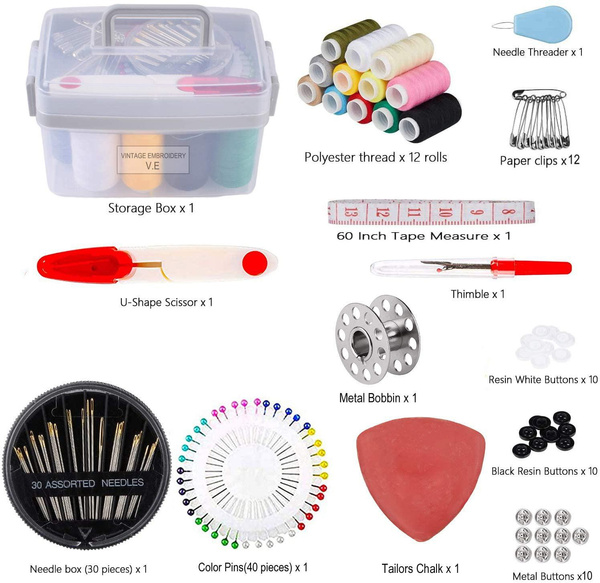 Portable Sewing Kit, 30 Pcs Sewing Kit With Sewing Box