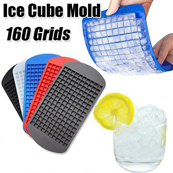 Ice Mold Large and Small Silicone Ice Cube Trays