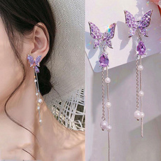 butterfly, Tassels, DIAMOND, Jewelry