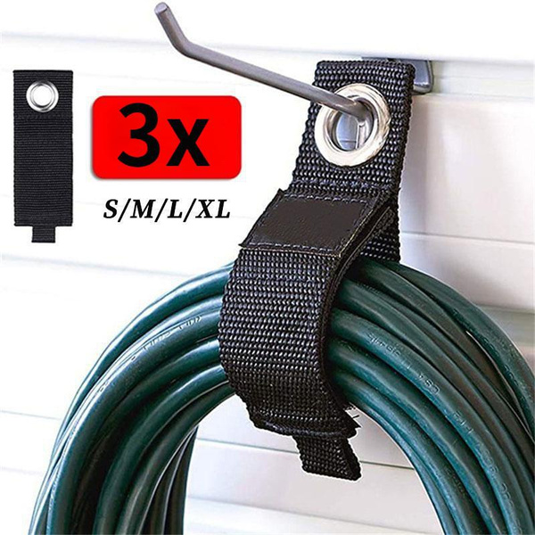3PCS (S/M/L/XL ) Extension Cord Wrap Straps Holder HeavyDuty Storage