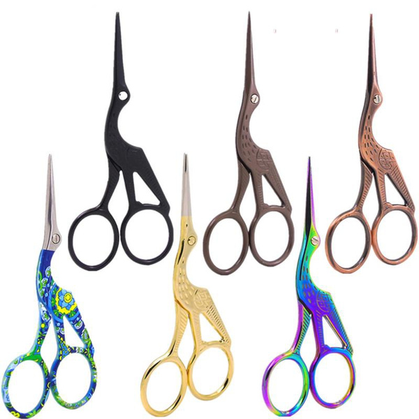 Stainless Steel Scissors Retro Cross Stitch Antique Vintage Small