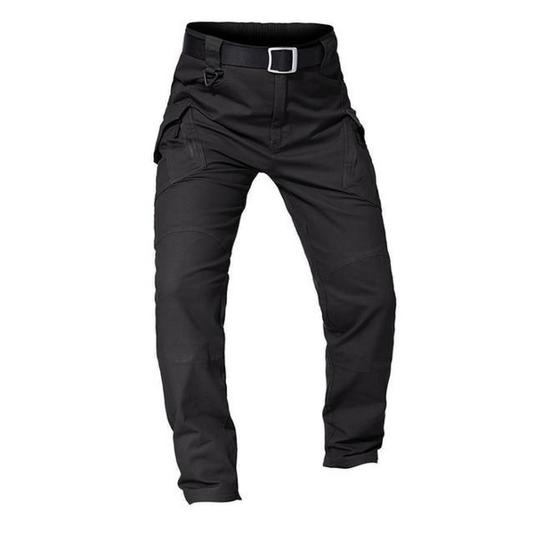Men's Tactical Pants with Multiple Pockets, Elasticity, and Cargo Style ...