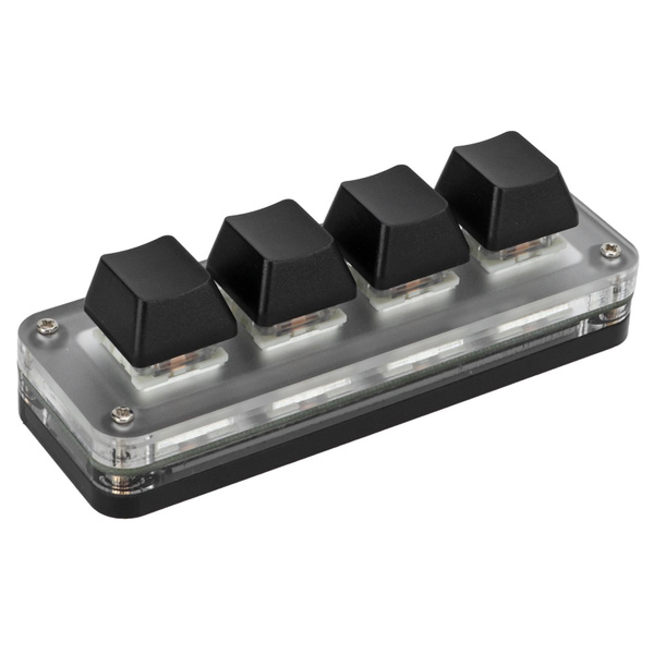Mini 4 Key Gaming Keyboard Mechanical Keypad Type C to USB Interface ...