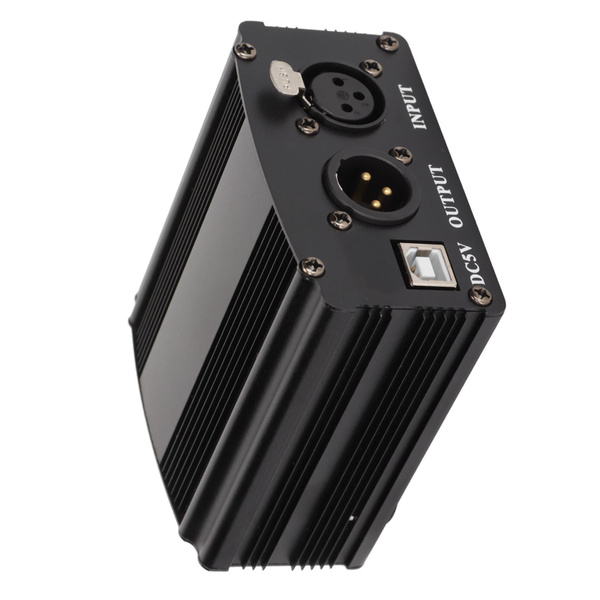 48V Power Supply 1 Channel Condenser Mic Power Supply with XLR 3 Pin