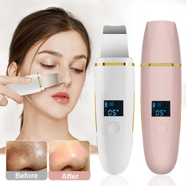 Ultrasonic Skin Scrubber Peeling Blackhead Remover Deep Face Cleaning Ultrasonic Ion Ance Pore 9126