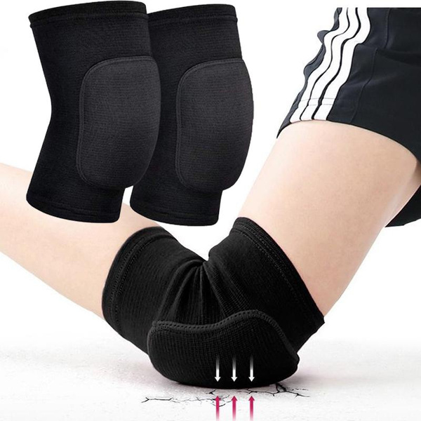 Unique Bargains Sporting Protective Knee Pad Breathable Flexible Knee  Support Compression Sleeve Brace for Football Dance Black Pink Size L 1 Pair