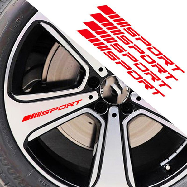3Pack Car SPORT Decal Sticker Wheels Rims Racing Car Sticker Wish