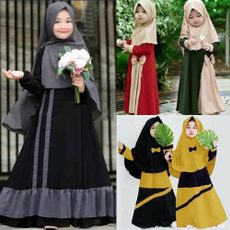 Baby, bowknot, long dress, Muslim