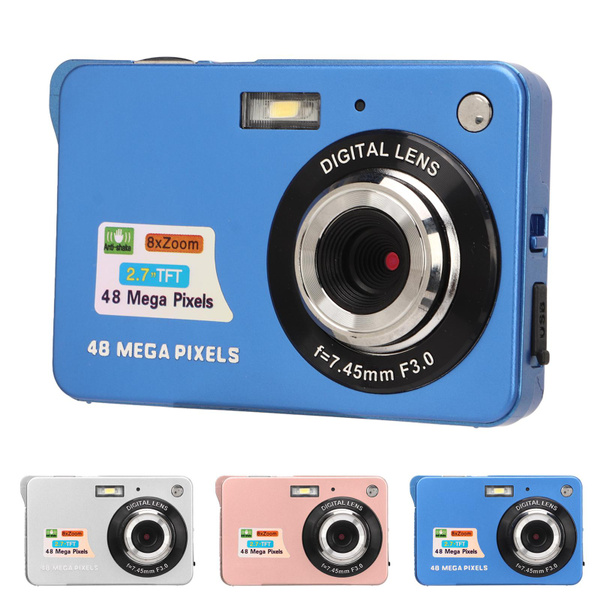 4K Digital Camera 48MP 2.7in LCD Display 8x Zoom Anti Shake