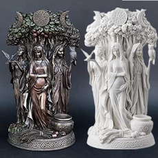 Celtic, Garden, Statue, Tree