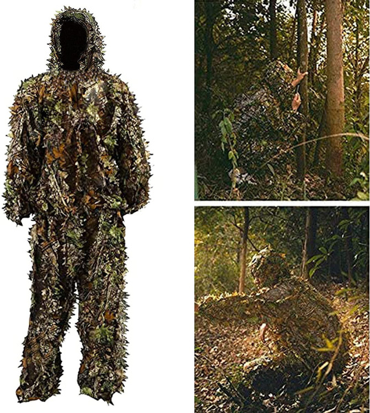 3D leafy camo suit Men Women Kids Lightweight Breathable Outdoor