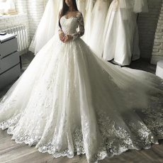 gowns, Plus Size, Lace, Sleeve