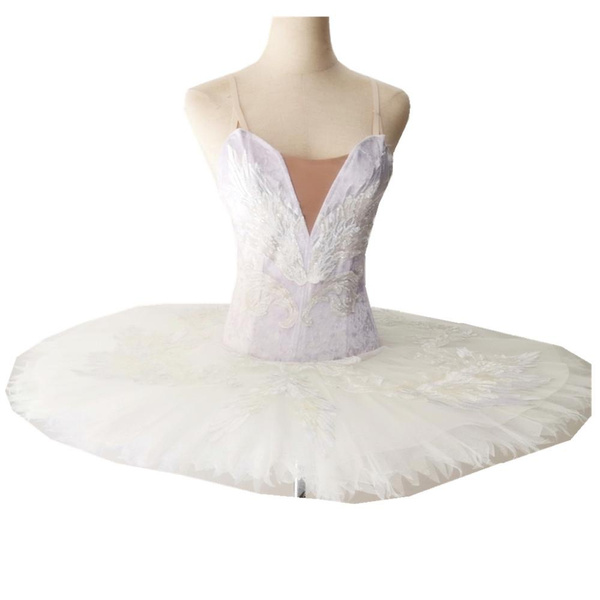 Professional Ballet Tutu White Swan Lake Pancake Tutu Ballerina Party