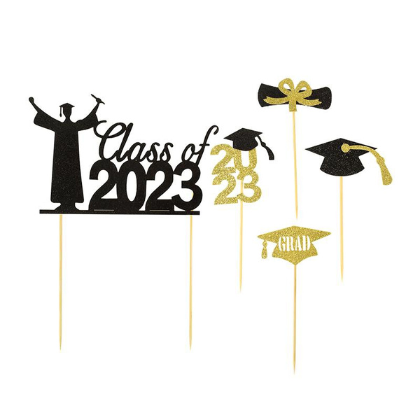 2023 Graduation Party Cake Topper Class Of 2023 Congratulations College ...