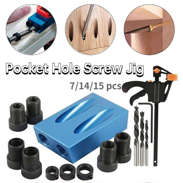 14 pcs pocket hole jig kit