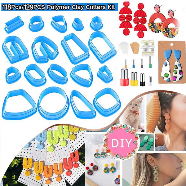 118Pcs/129PCS Set Polymer Clay Cutters Kit, Set of 18 Clay Cutters