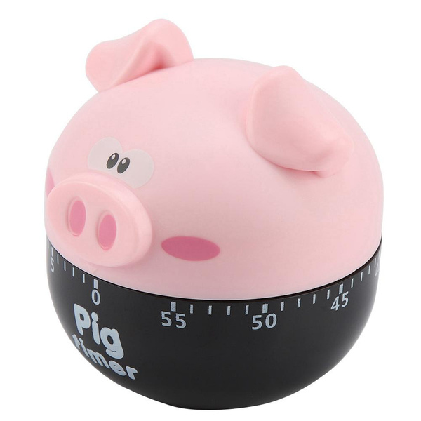 Cute Cartoon Pig Kitchen Timer Mechanical Timers Counters For Cooking