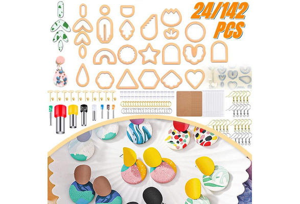 142Pcs Clay Cutters Set Polymer Clay Cutters Set with 24 Shapes