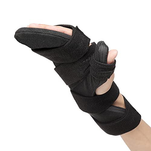 Soft Shell Splint Hand Scurnhau Resting Hand Brace, Soft Stroke Hand Splint Night Support for ...