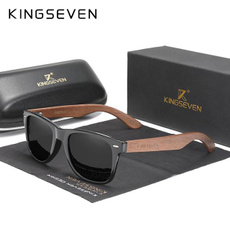 Box, Reflective Lens Sunglasses, Fashion Sunglasses, Wooden