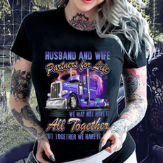 Shirt, truckertshirt, Together, husbandandwife