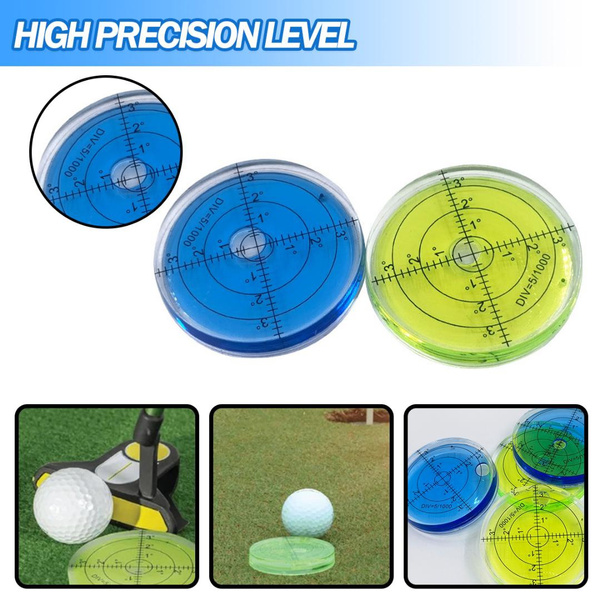 1pc Golf Green Reader Pro Putt Golf Ball Marker Round Bubble Level High ...