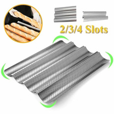 Baking, nonstickfrenchbreadpanwaveloafmold, nonstickbreadpansbakingutensilstraypastry, nonstickbreadmoldperforatedfrenchbreadpan