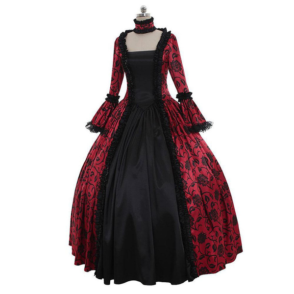 Lady Women Victorian Cosplay Costume Dress Medieval Renaissance Party ...