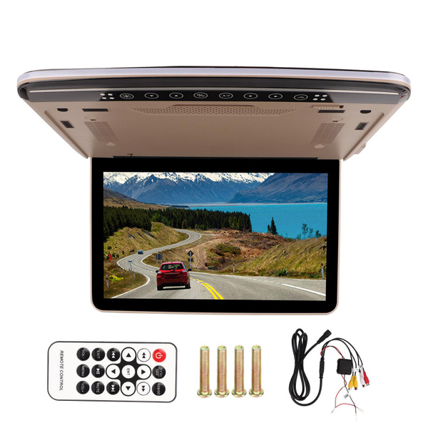 Car Overhead Monitor Screen, Car Roof Monitor Simple Wiring 13.3in ...