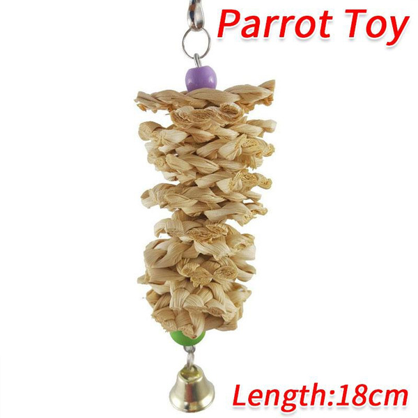 Photo inspiration: Parrot Cage Toys Attachments For Climbing Reference: Bird Parrot Toys Natural Wooden Chewing Bite Hanging Cage Accessories