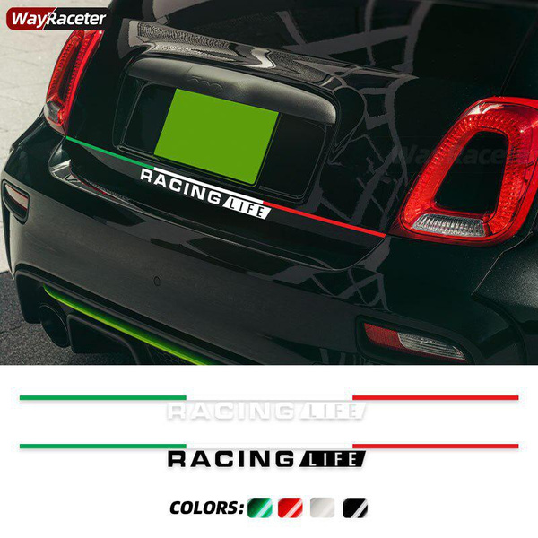 Car Rear Bumper Trunk Decoration Italian Style Racing Life Body Decal ...