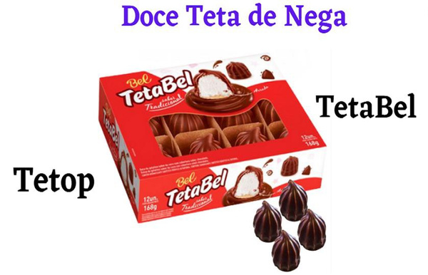 Chocolate Doce Teta De Nega Tradicional Teta Bel Tetop Top Bel ...