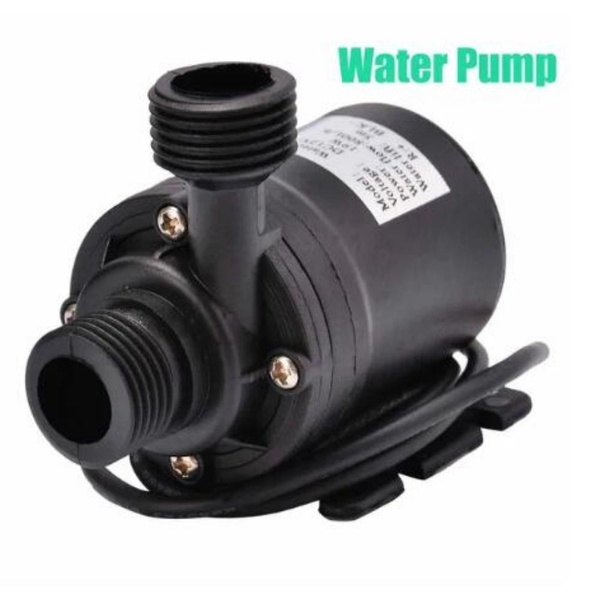 Mini Submersible Water Pump,DC12V/24V 5M 800L/H Portable Mini Brushless ...