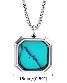 shellnecklace, Clothing & Accessories, Turquoise, Stainless Steel
