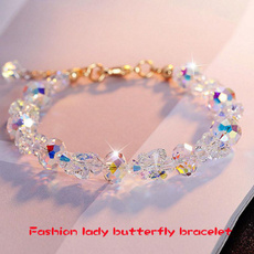 butterfly, Crystal Bracelet, Fashion, Jewelry