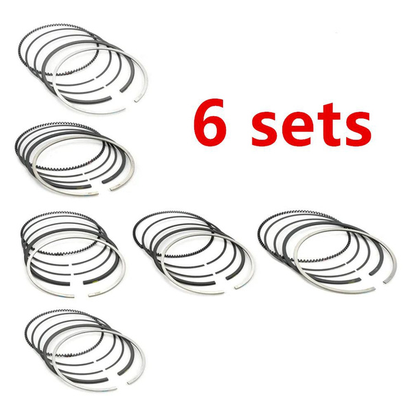 6 sets Engine Pistons Rings 11257610297 fit for BMW N54 N55 Engine Wish
