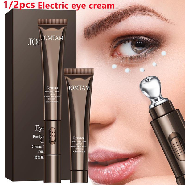 12pcs Golden Caviar Vibration Massage Eye Cream Moisturizing Improving Dark Circles Firming 6777