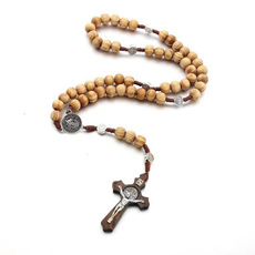 Antique, handmadewoodnecklace, Cross necklace, Wooden