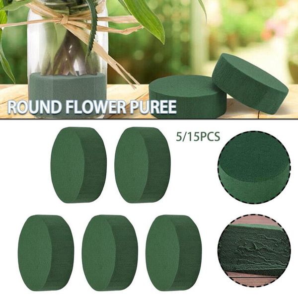 5 15pcs Round Floral Foam Blocks For Fresh And Artificial Flowers For 