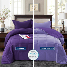 King, reversible, purple, Bedding