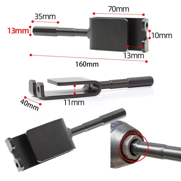 Ice Power Drill Adapter, Portable Shelter Tent Fixer For Nail Bracket