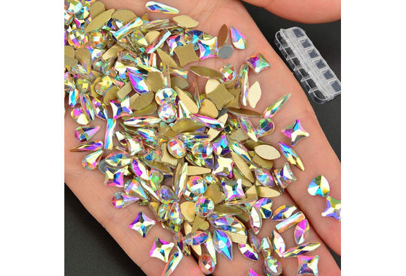 Canary Trinkets - Iridescent Rhinestones Shapes Mix