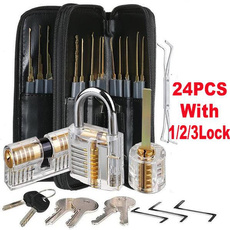Kit, lockpickset, transparentpracticepadlock, locksmithtool