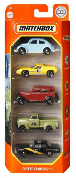 Matchbox Metal Five Car Set Coffee Cruisers Iı C1817-Gvy38 | Wish