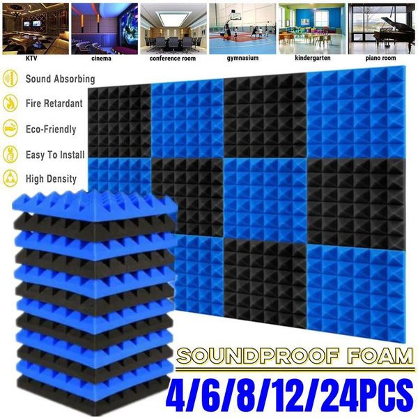 4-6-8-12-24pcs-pyramid-shape-soundproof-foam-acoustic-foams-panels