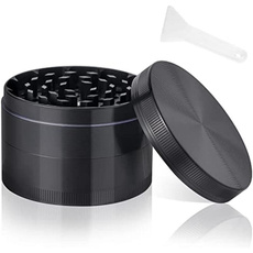 Large, smokeraccessorie, black, grinder