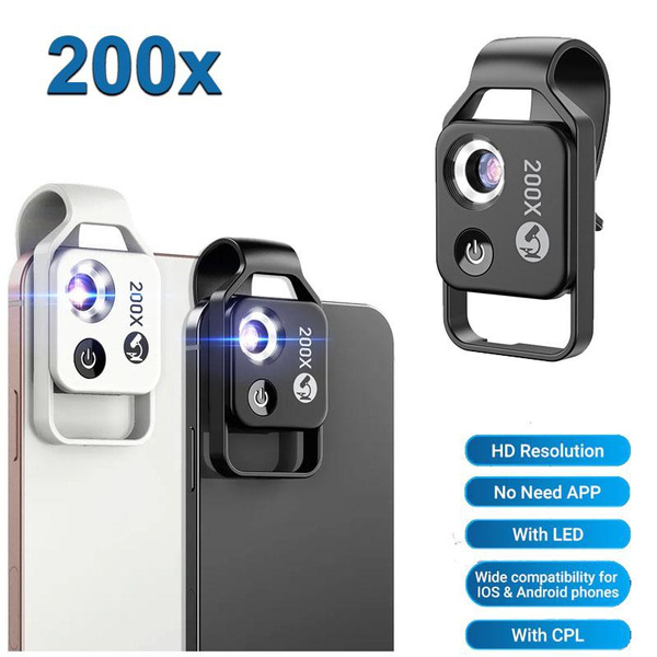 Microscope 200x Magnification for Smartphone