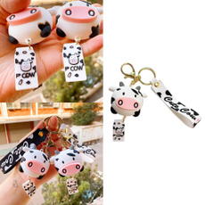 keychaincowpendent, Key Chain, cow, Key Rings