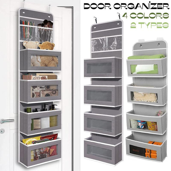 2 Types Over Door Hanging Storage Bag Bedroom Living Room Nursery Toys